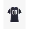 Loewe Mens Dark Navy Patch Regular-fit Cotton-blend T-shirt In Blue