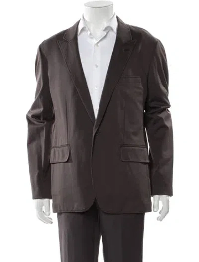 Pre-owned Loewe Mens Jersey Blazer In Brown