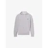 Loewe Mens Light Grey Melange Hooded Relaxed-fit Cotton-poplin Overshirt In Gray