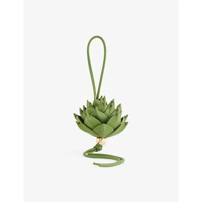 Loewe Mens Green Artichoke Leather Charm