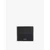 Loewe Mens Billfold Embossed Leather Wallet Black In Black