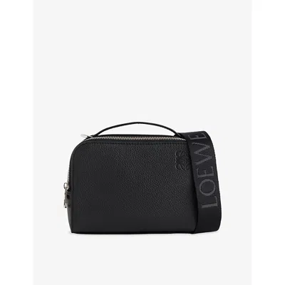 Loewe Mens Black Essential Camera Mini Leather Cross Body Bag