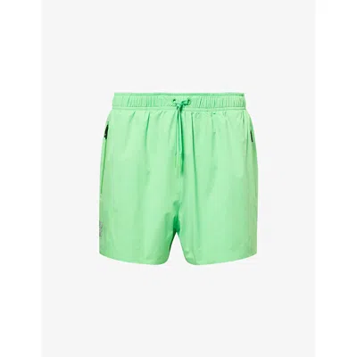 Loewe Mens Green  X On Performance Shell Shorts Xl In Multi