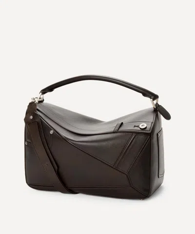 Loewe Mens Panta Large Puzzle Shoulder Bag In Brown