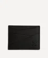 Loewe Logo-debossed Leather Cardholder In Black
