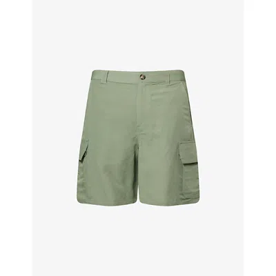 LOEWE MENS SAGE LOEWE X PAULA'S IBIZA MULTI-POCKETS WOVEN SHORTS