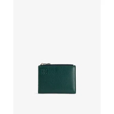 Loewe Mens Evergreen Slim Compact Leather Wallet In Green