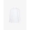 Loewe Mens White Anagram Long-sleeve-cotton Shirt In Animal Print
