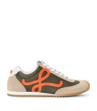 Loewe Mesh Ballet Runner 2.0 Sneakers In Brown