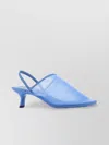Loewe Scarpe Con Tacco Petal In Rete Ceruleo Donna
