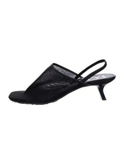 Pre-owned Loewe Mesh Pumps In Black