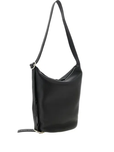 Loewe Metal-buckle Shoulder Bag In Black