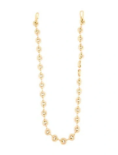 Pre-owned Loewe Metal Chain Bag Strap In Gold