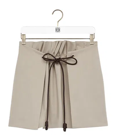 LOEWE LOEWE DRAWSTRING MINI SKIRT
