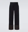 Loewe Straight-leg Turn-up Jeans In Black