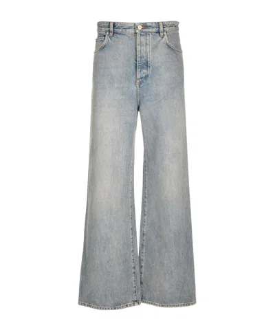 Loewe Mid-rise Wide-leg Jeans In Blue