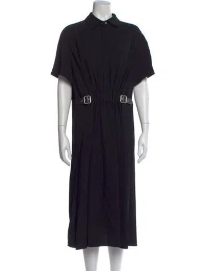 Pre-owned Loewe Midi Length Dress In Black