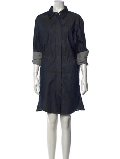 Pre-owned Loewe Midi Length Dress In Black