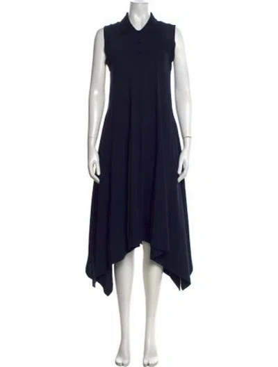 Pre-owned Loewe Midi Length Dress In Blue