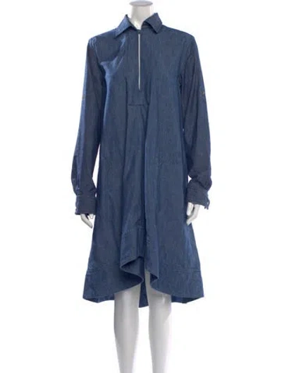 Pre-owned Loewe Midi Length Dress In Blue