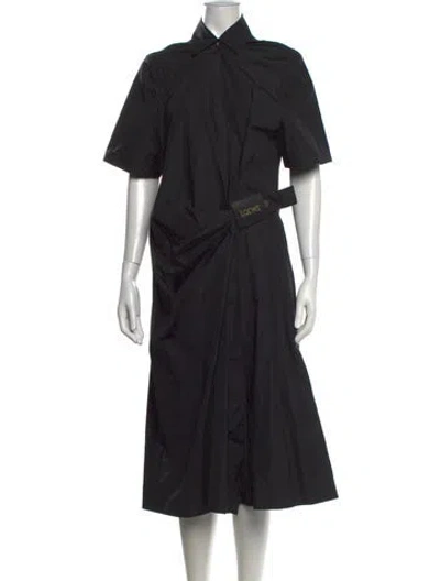 Pre-owned Loewe Midi Length Dress W/ Tags In Black