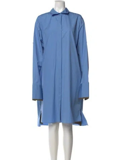 Pre-owned Loewe Midi Length Dress W/ Tags In Blue