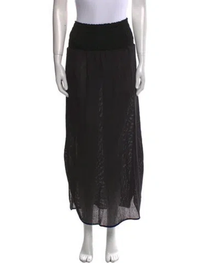Pre-owned Loewe Midi Length Skirt In Black