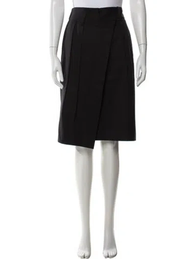 Pre-owned Loewe Midi Length Skirt In Black