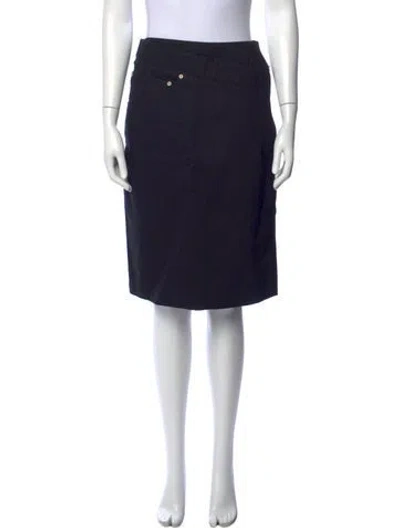 Pre-owned Loewe Midi Length Skirt In Blue