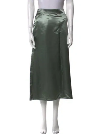 Pre-owned Loewe Midi Length Skirt In Green