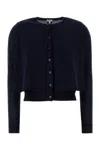 Loewe Midnight Wool Cropped Layered Cardigan