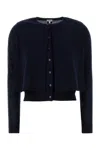 Loewe Midnight Wool Cropped Layered Cardigan