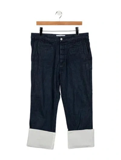 Pre-owned Loewe Mid-rise Straight Leg Jeans In Multi