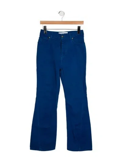 Pre-owned Loewe Mid-rise Wide Leg Jeans In Blue