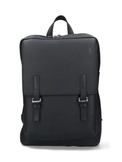 Loewe 'military' Backpack In Black