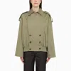 Loewe Cotton-blend Trench Bomber Jacket In Brown