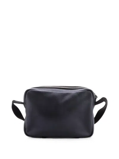 Pre-owned Loewe Military Messenger Bag Leather Xs Crossbody Bag In Black