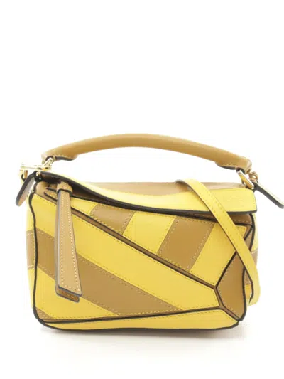 Pre-owned Loewe Mini 2010s Puzzle Handbag In Yellow