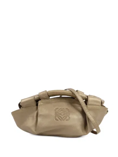 Pre-owned Loewe Mini Aire Brisa Shoulder Bag In Gold