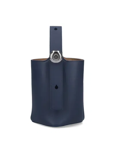 Loewe Mini Bag "pebble" In Blue
