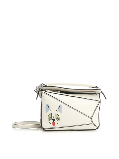 Loewe Mini  Bag In White