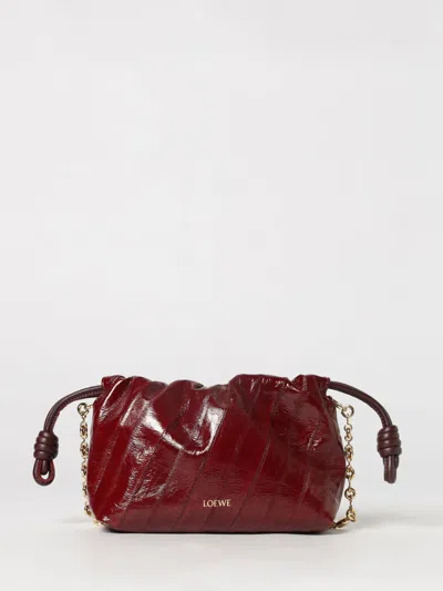 Loewe Tote Bag Woman In Burgundy