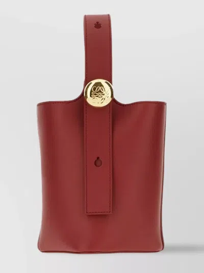 Loewe Mini Bags With Structured Shape And Top Handle In Red