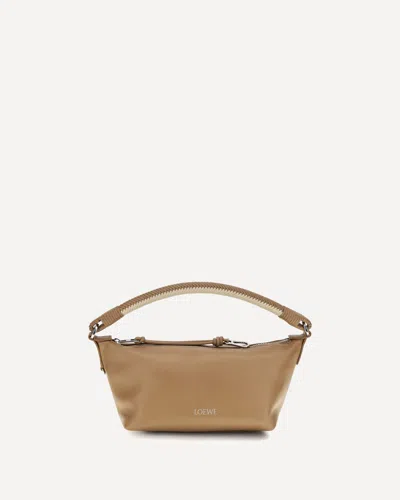 Loewe Mini Cala Lamb Leather Shoulder Bag In Brown