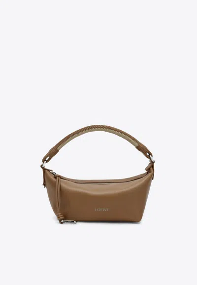 Loewe Mini Cala Shoulder Bag In Lambskin In Brown
