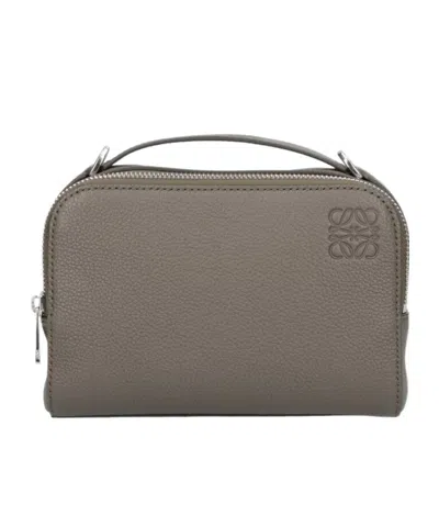 Loewe Mini Camera Shoulder Bag In Gray