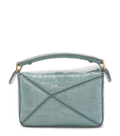 Loewe Mini Crocodile Puzzle Top-handle Bag
