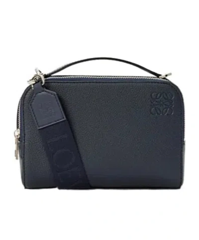 Loewe Mini Crossbody Camera Bag In Soft Grained Calfskin In Black
