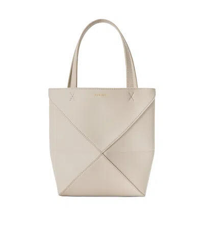 Loewe Mini Double Handle Shoulder Bag In Brown