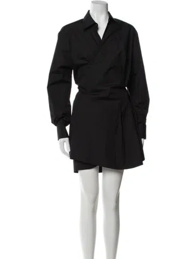 Pre-owned Loewe Mini Dress In Black